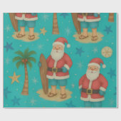 SurfSide Santa Stroll Cadeaupapier (Vlak)