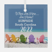 SURFSIDE SOUTH SC BEACH LOVER GIFT ORNAMENT (Voorkant)