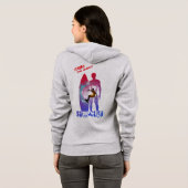 Surfsport | Dames rits hoodie (Achterkant volledig)