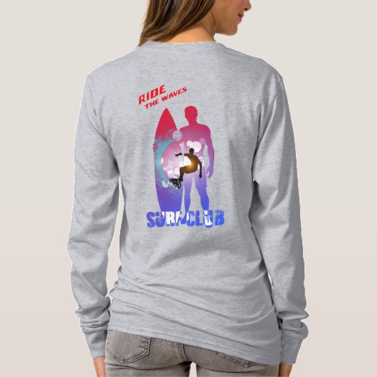 Surfsport | Lange hoes voor vrouwen T-shirt (Achterkant)