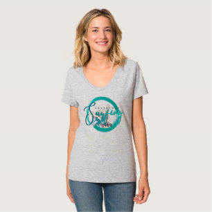 Surfsport Vrouwennek V-Neck T-shirt