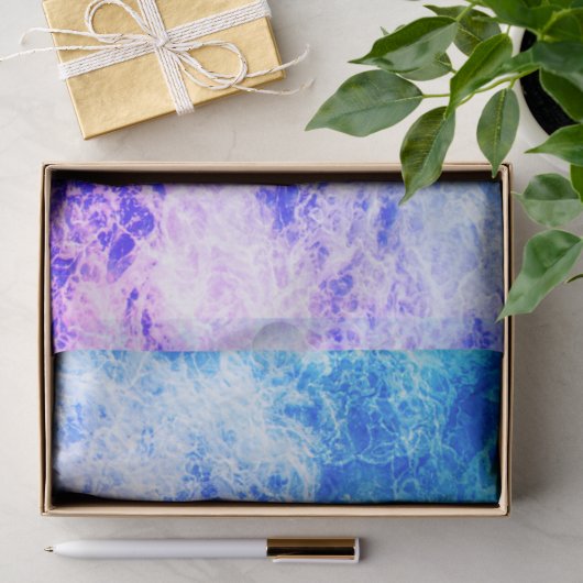 Surfsteen marmeren abstract tissuepapier (Geschenk)