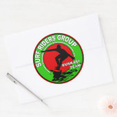 surfsticker ronde sticker (Envelop)