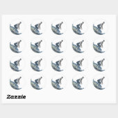 Surfsticker Ronde Sticker (Vel)