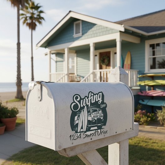 Surfstickermailbox Sticker