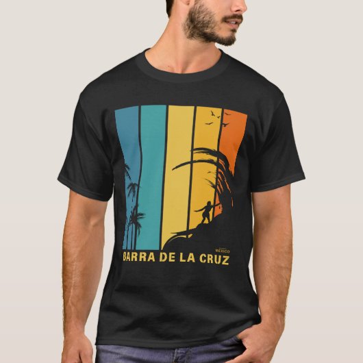 Surfstrand Barra de la Cruz Mexico T-shirt (Voorkant)