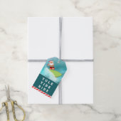 Surfstrand Kerstcadeau Tags Cadeaulabel (Met Touw)