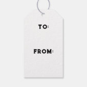 Surfstrand Kerstcadeau Tags Cadeaulabel (Achterkant)