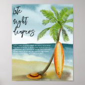 Surfstrand - Late night luiers Poster (Voorkant)