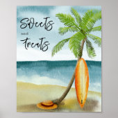 Surfstrand - Snoepjes en lekkernijen Poster (Voorkant)