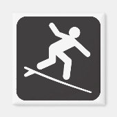 Surfsymbool Magnet (Voorkant)