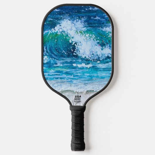 "Surft omhoog" Custom Pickleball Paddle (Voorkant)