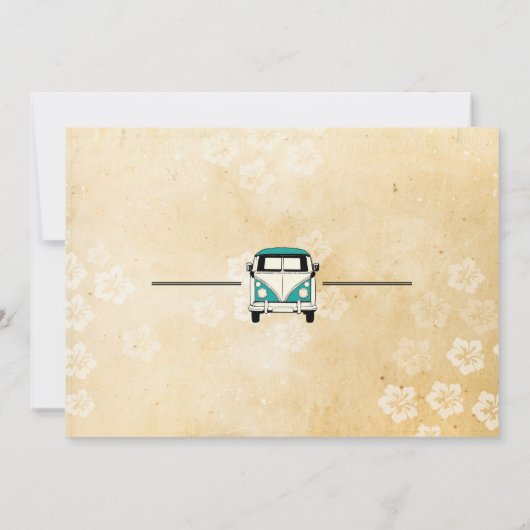 Surft omhoog! Surfende verjaardag Nodig het Beach  Kaart (Achterkant)