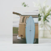 Surft omhoog | Surfplank Volkswagen Beach Painted  (Staand voorkant)