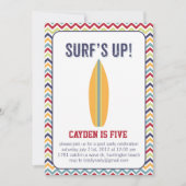 Surft omhoog. Uitnodiging voor poolpartijen (Voorkant)