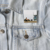 Surft omhoog! vierkante button 5,1 cm (In situ)