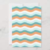 Surft op Surf Beach Surf Up Birthday Uitnodiging (Achterkant)