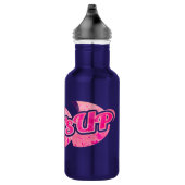 Surft op tekstmeisjes roze golf waterfles  (Rechts)