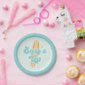 Surft up Beach Birthday Paper Borden Papieren Bordje (Feest)