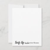 Surft Up Card abstract schilderen Feestdagenkaart (Achterkant)