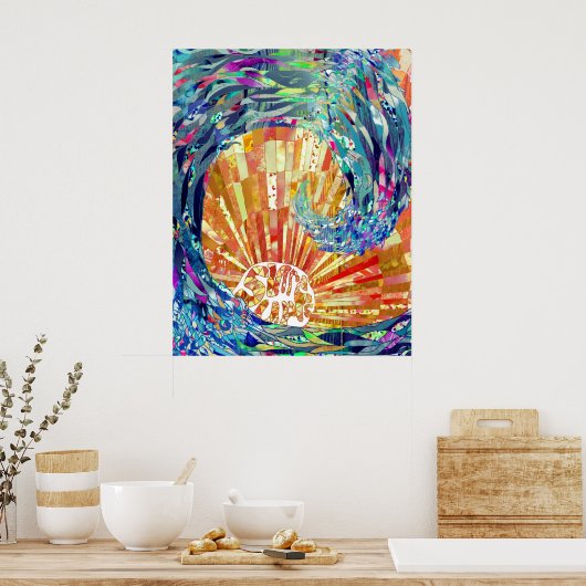 Surft Up Poster (Keuken)