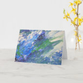 "Surften" omhoog Wenskaart Kaart (Gele Bloem)