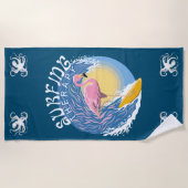 Surftherapie - Summer Flamingo Strandlaken (Voorkant)