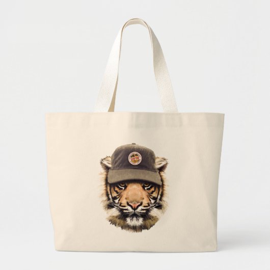 Surftijger Grote Tote Bag (Voorkant)