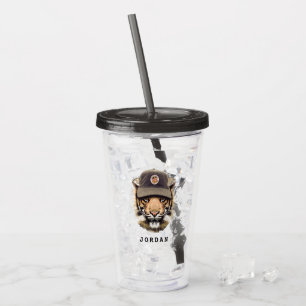Surftijger   Jouw namen toevoegen Acryl Drinkbeker
