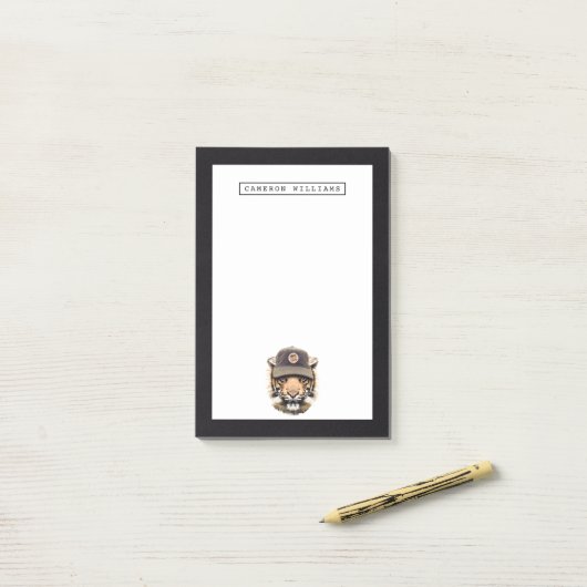 Surftijger | Jouw namen toevoegen Post-it® Notes (Op bureau)