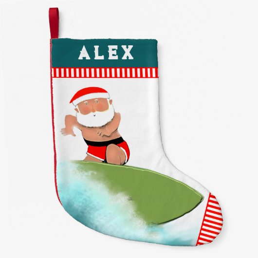 Surfvakantiegeschenk Kleine Kerstsok (Voorkant)