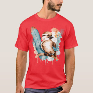 Surfvogel Kookaburra Waterverf vintage T-shirt