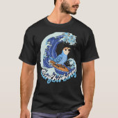 Surfvogelpit I Peach face Blue Lovebird T-shirt (Voorkant)