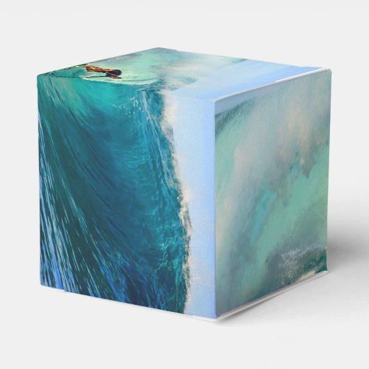 SurfWave Rider Party Favor Boxes Bedankdoosjes (Achterkant)