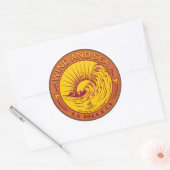 SURFWIND EN ZEE LA JOLLA CALIFORNIA RONDE STICKER (Envelop)