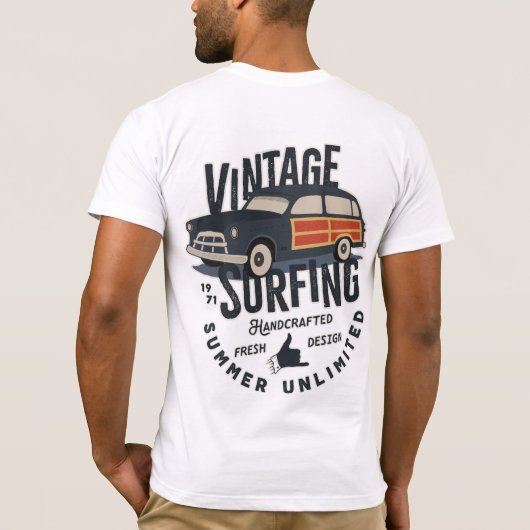  Surfzomer onbeperkt | Mannen T-shirt (Achterkant)