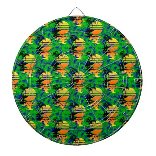 Surfzonsondergang Dartbord (Voorkant)