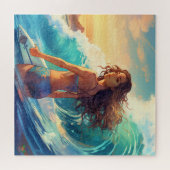 Surfzonsondergang Legpuzzel (Horizontaal)