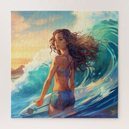 Surfzonsondergang Legpuzzel (Verticaal)
