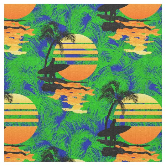 Surfzonsondergang Stof (Close Up)