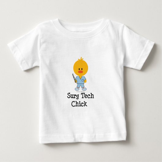 Surg Tech Chick Baby T-shirt
 (Voorkant)