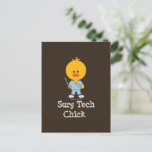 Surg Tech Chick Briefkaart
 Briefkaart (Staand voorkant)
