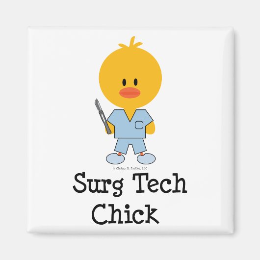 Surg Tech Chick Magnet (Voorkant)