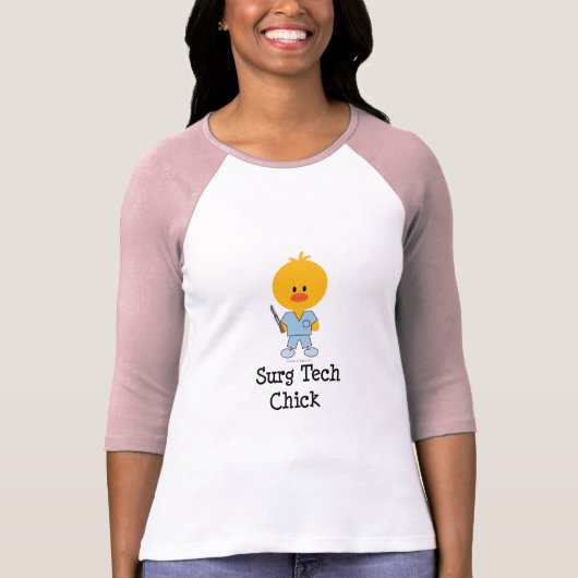 Surg Tech Chick Raglan T shirt
 T-shirt (Voorkant)