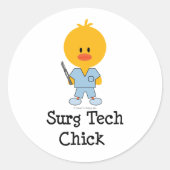 Surg Tech Chick Stickers (Voorkant)