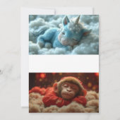 Surge of Love: romantische golven hart bruiloft ui Kaart (Achterkant)