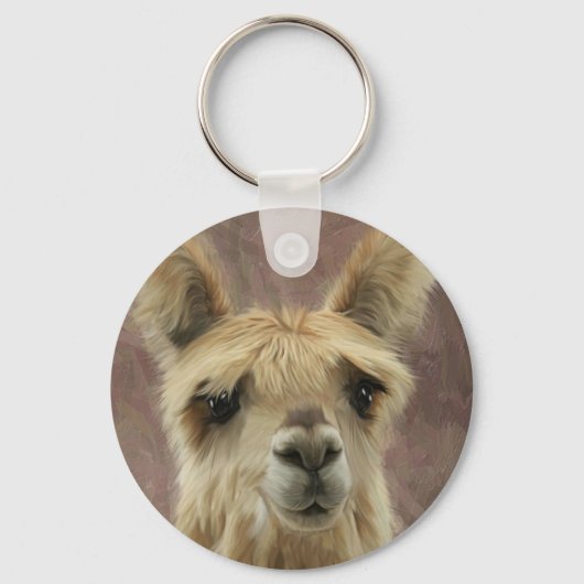 Suri Alpaca Sleutelhanger (Voorkant)