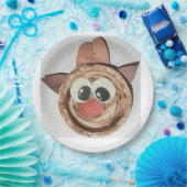 Surianna Collection (Happy Deer) Papieren Bordje (Feest)