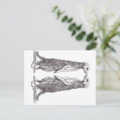 SURICATA LOVE. MEERKAT LOVE. FEESTDAGENKAART (Staand voorkant)