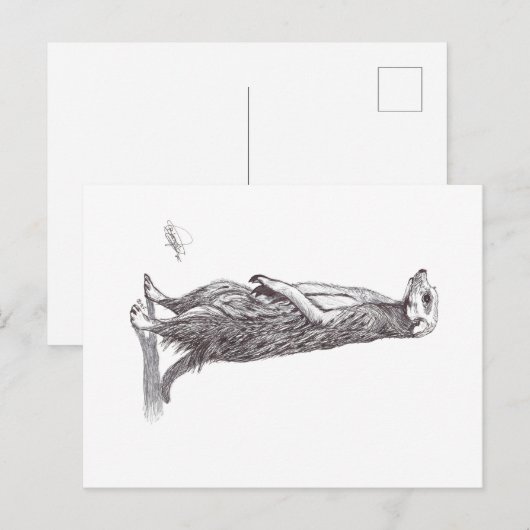 SURICATA. MEERKAT FEESTDAGENKAART (Voorkant / Achterkant)